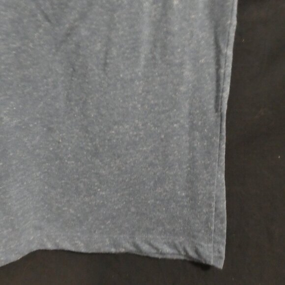 GEORGE | xs - extra small | Heather Blue Henley Short Sleeve Shirt - Picture 13 of 13